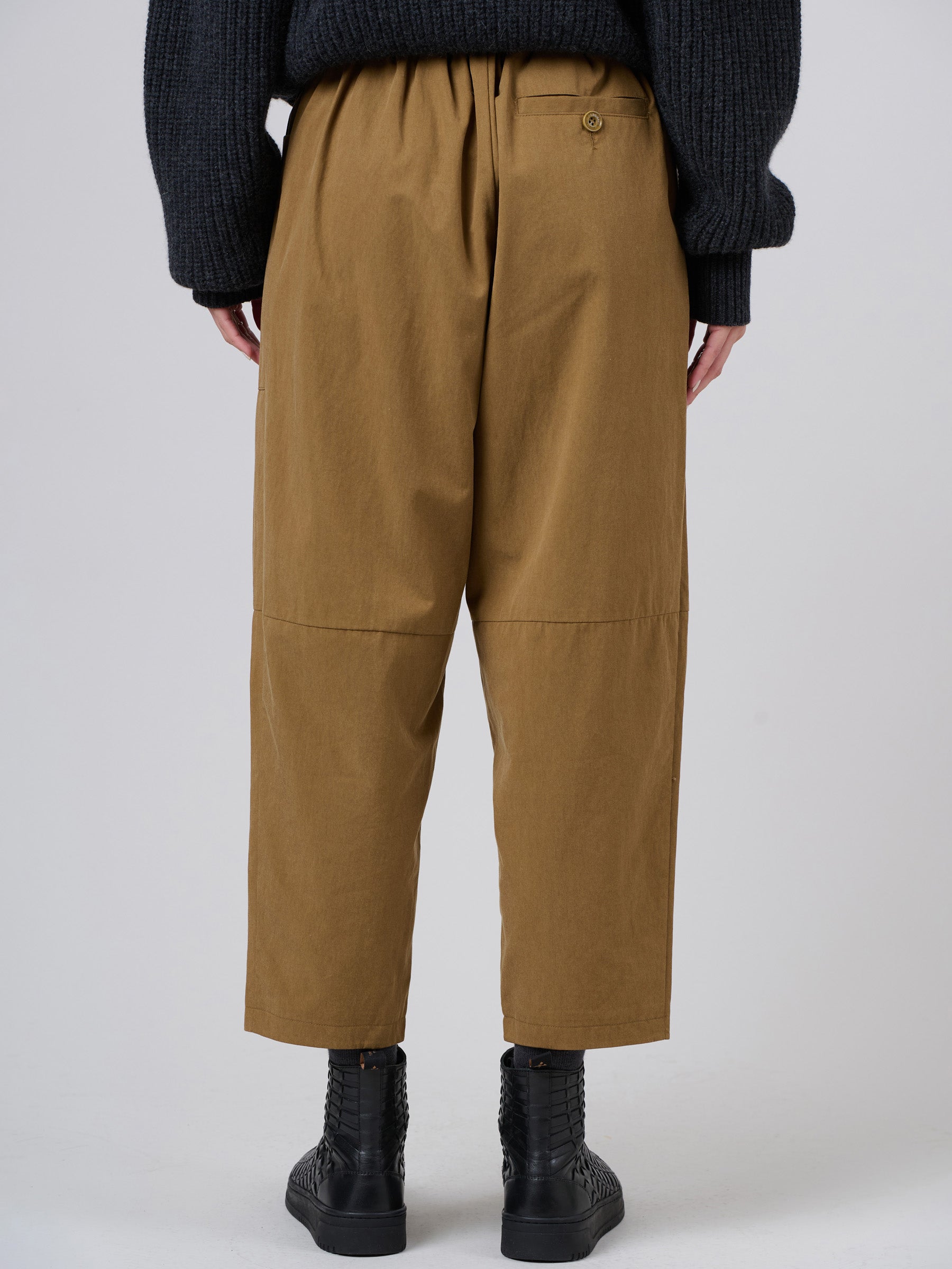 Lightweight Tencel® Cotton Cropped Barrel Leg Trousers - Forgotten Tribes