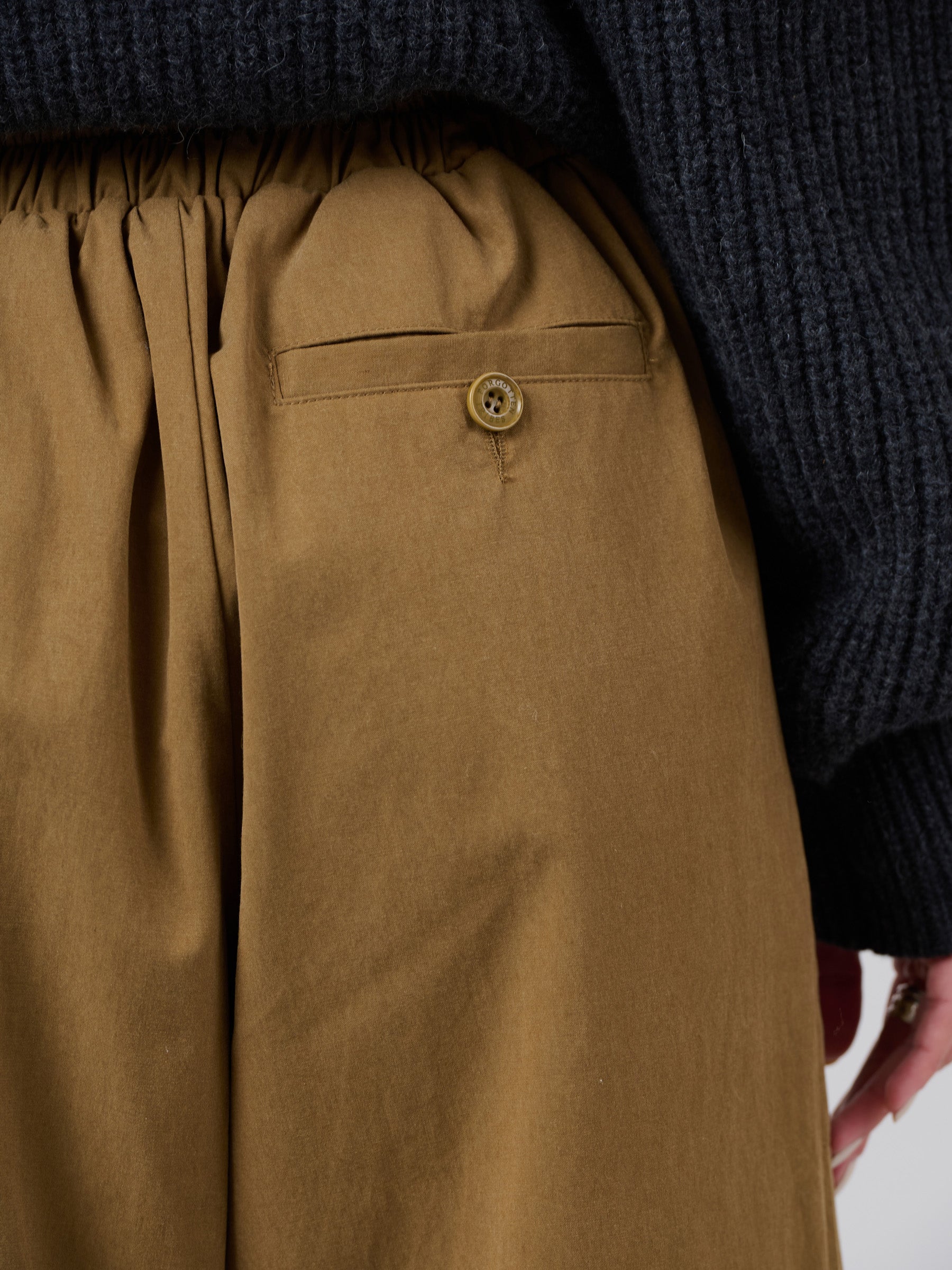 Lightweight Tencel® Cotton Cropped Barrel Leg Trousers - Forgotten Tribes