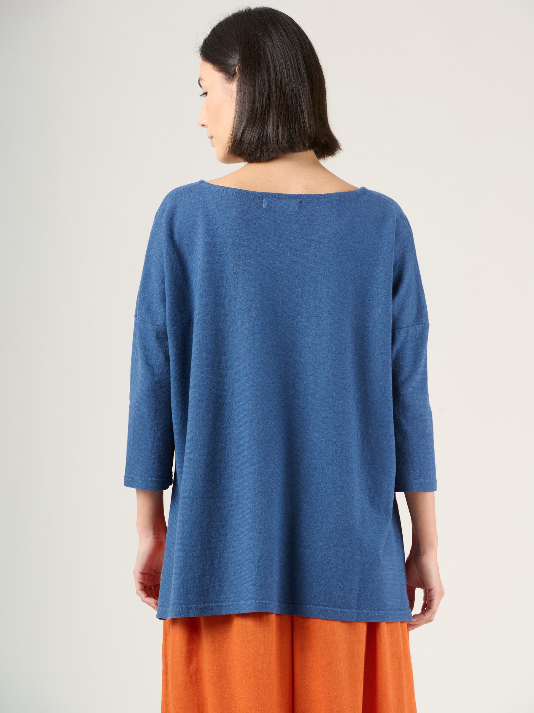 Heavyweight Hemp Organic Cotton Cropped Sleeve T-Shirt - Forgotten Tribes