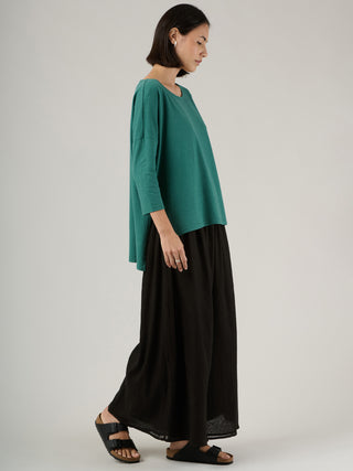 Heavyweight Hemp Organic Cotton Cropped Sleeve T-Shirt - Forgotten Tribes