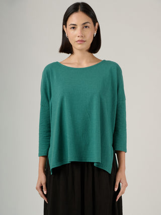 Heavyweight Hemp Organic Cotton Cropped Sleeve T-Shirt - Forgotten Tribes