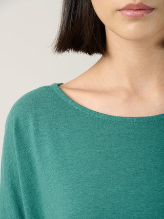 Heavyweight Hemp Organic Cotton Cropped Sleeve T-Shirt - Forgotten Tribes