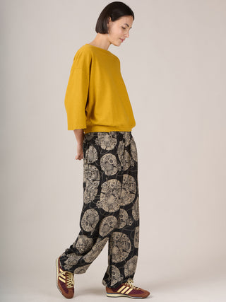 Harem Pants Original - Oriental Flower High Crotch - Forgotten Tribes