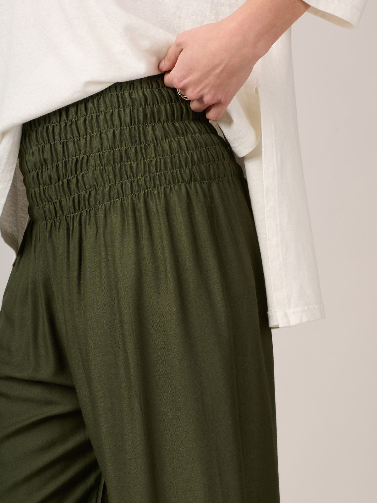 Harem Pants Original -  Plain Colour High Crotch - Superior Rayon Fabric - Forgotten Tribes