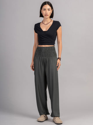 Harem Pants Original -  Plain Colour High Crotch - Superior Rayon Fabric - Forgotten Tribes