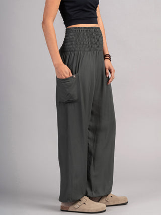 Harem Pants Original -  Plain Colour High Crotch - Superior Rayon Fabric - Forgotten Tribes