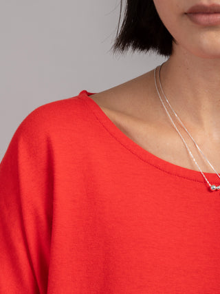 Heavyweight Hemp Organic Cotton Cropped Sleeve T-Shirt - Forgotten Tribes