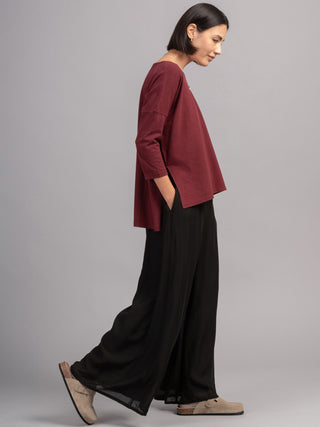 Heavyweight Hemp Organic Cotton Cropped Sleeve T-Shirt - Forgotten Tribes