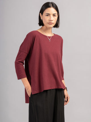 Heavyweight Hemp Organic Cotton Cropped Sleeve T-Shirt - Forgotten Tribes