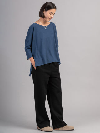 Heavyweight Hemp Organic Cotton Cropped Sleeve T-Shirt - Forgotten Tribes