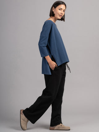 Heavyweight Hemp Organic Cotton Cropped Sleeve T-Shirt - Forgotten Tribes