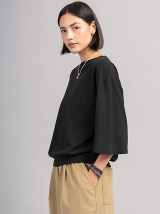 Heavyweight Hemp Organic Cotton Wide Sleeve T-Shirt - Forgotten Tribes