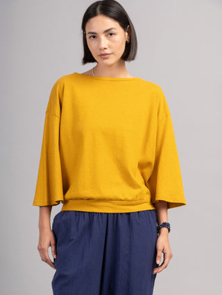 Heavyweight Hemp Organic Cotton Wide Sleeve T-Shirt - Forgotten Tribes