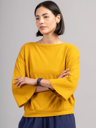 Heavyweight Hemp Organic Cotton Wide Sleeve T-Shirt - Forgotten Tribes