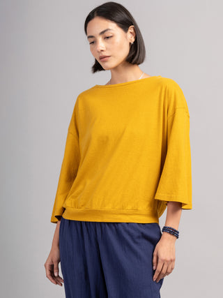 Heavyweight Hemp Organic Cotton Wide Sleeve T-Shirt - Forgotten Tribes