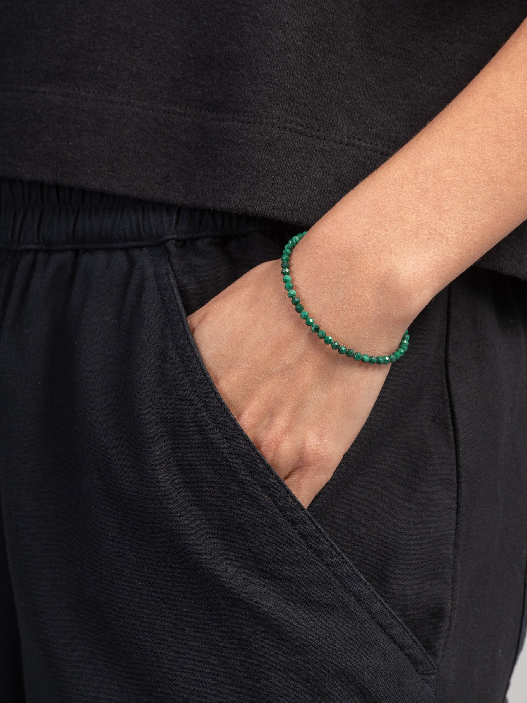 Malachite Mini Beads Bracelet