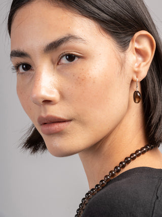 Sterling Silver Smokey Quartz Earrings - Forgotten Tribes