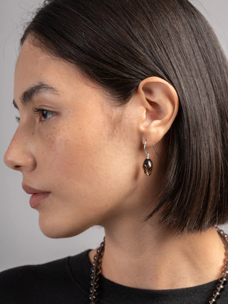 Sterling Silver Smokey Quartz Earrings - Forgotten Tribes