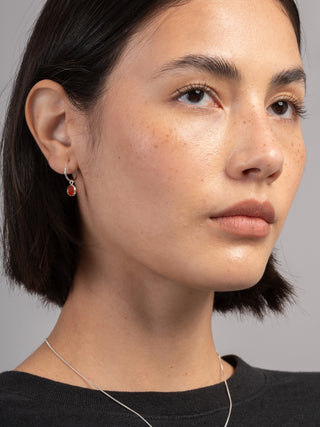 Round Gemstone Drop Earrings - Forgotten Tribes