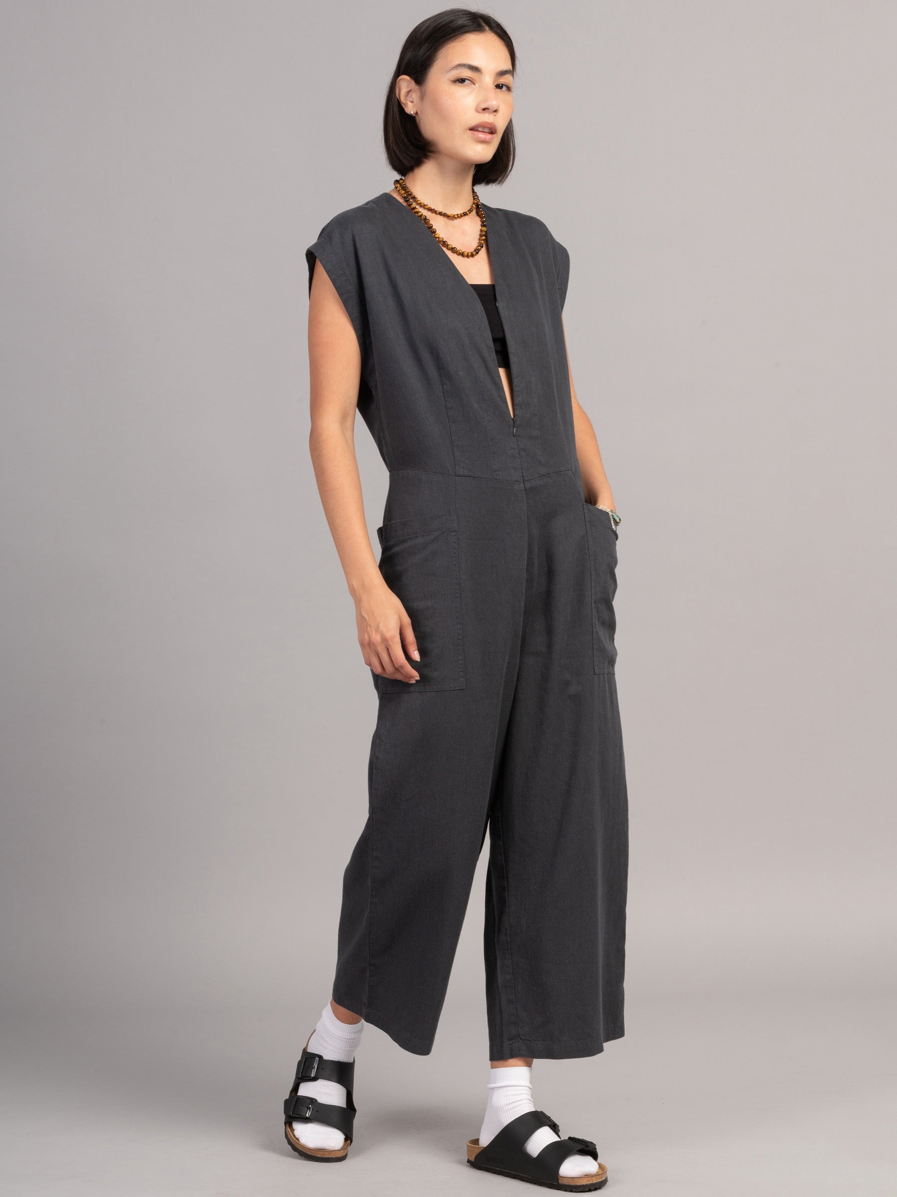 Okino - Hemp Tencel Twill Jumpsuit