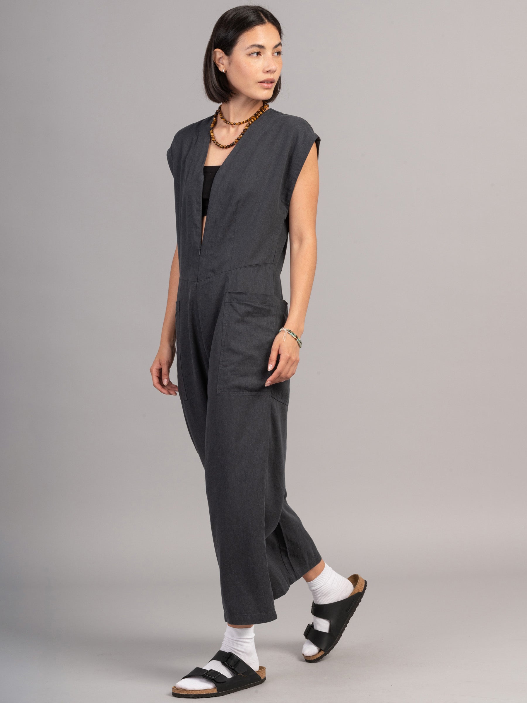 Okino - Hemp Tencel Twill Jumpsuit