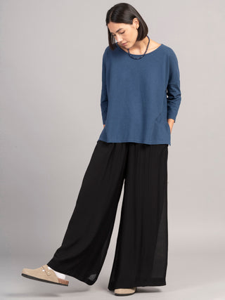 Nicobar - Fine Cotton Batiste Wide Leg Trousers - Forgotten Tribes