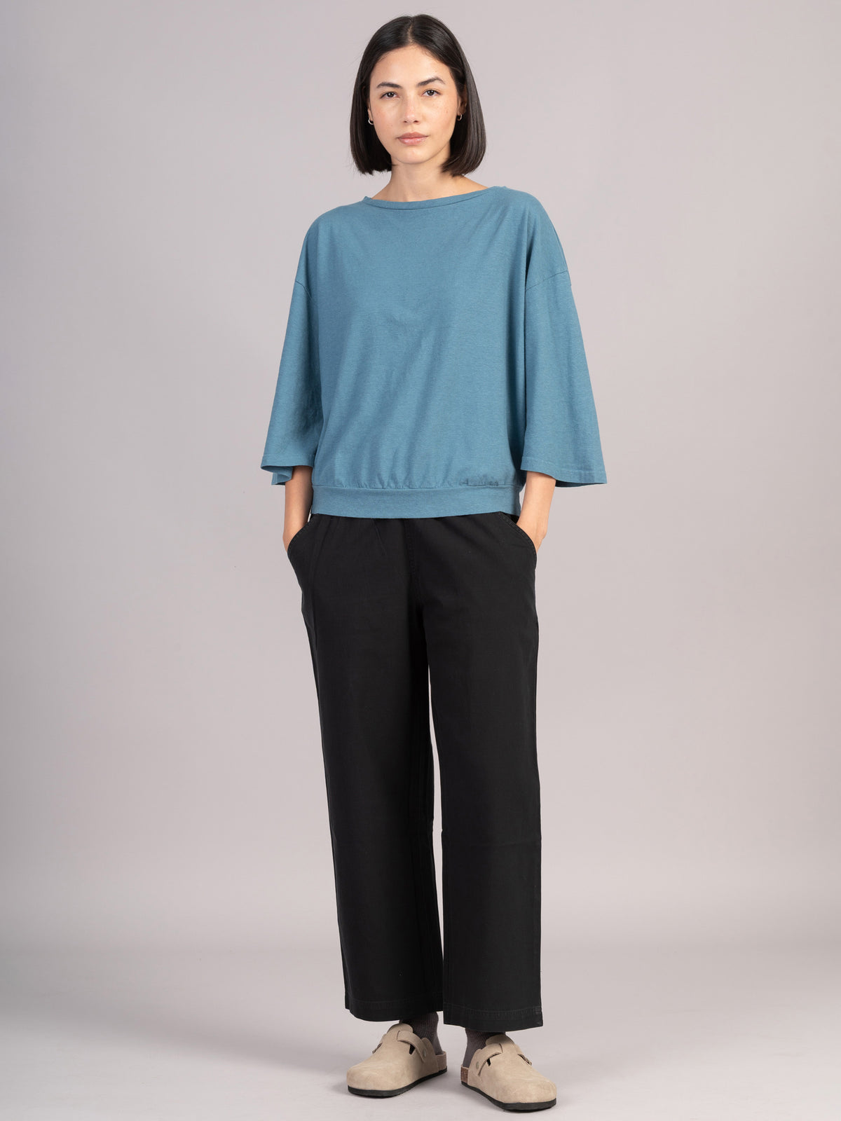 Heavyweight Hemp Organic Cotton Wide Sleeve T-Shirt - Forgotten Tribes