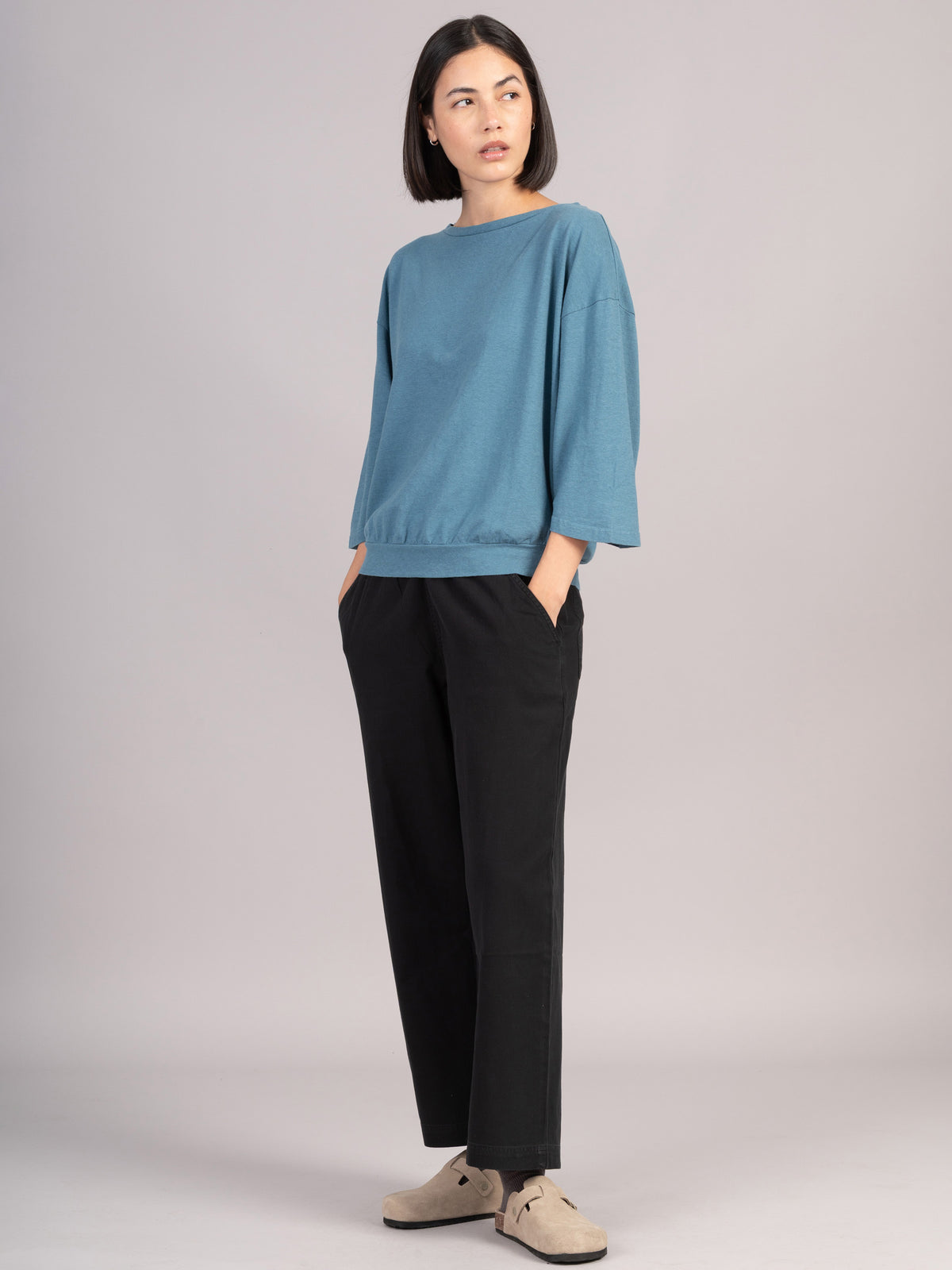 Heavyweight Hemp Organic Cotton Wide Sleeve T-Shirt - Forgotten Tribes