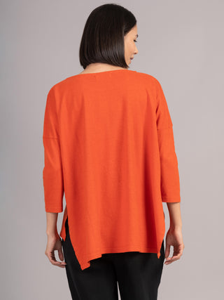 Heavyweight Hemp Organic Cotton Cropped Sleeve T-Shirt - Forgotten Tribes