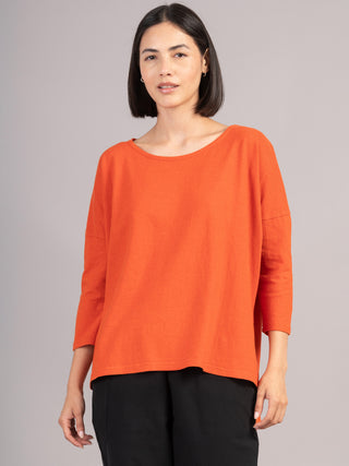 Heavyweight Hemp Organic Cotton Cropped Sleeve T-Shirt - Forgotten Tribes