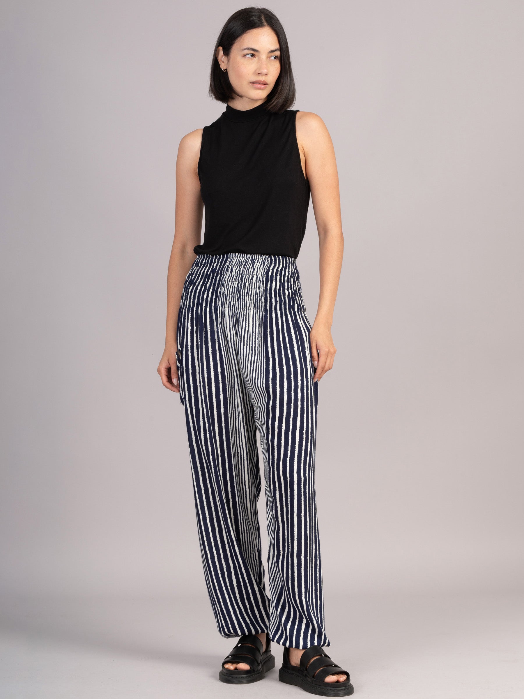 Harem Pants Original - Stripe High Crotch