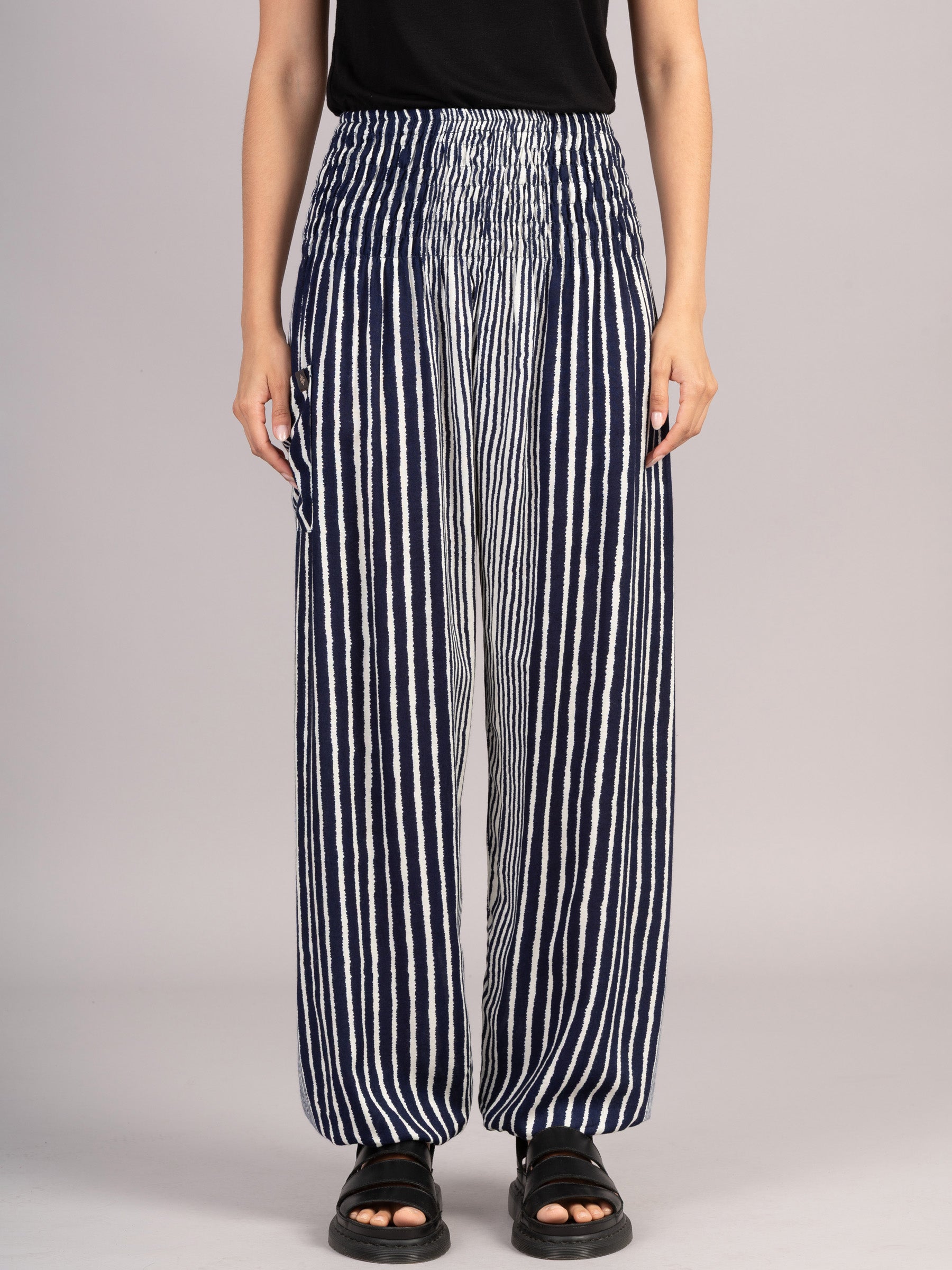 Harem Pants Original - Stripe High Crotch