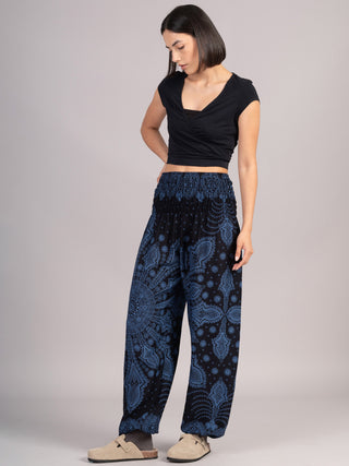 Feather Paisley Harem Pants - High Crotch - Forgotten Tribes