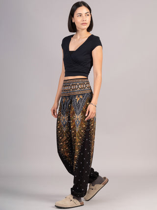 Harem Pants Original - Peacock High Crotch - Forgotten Tribes