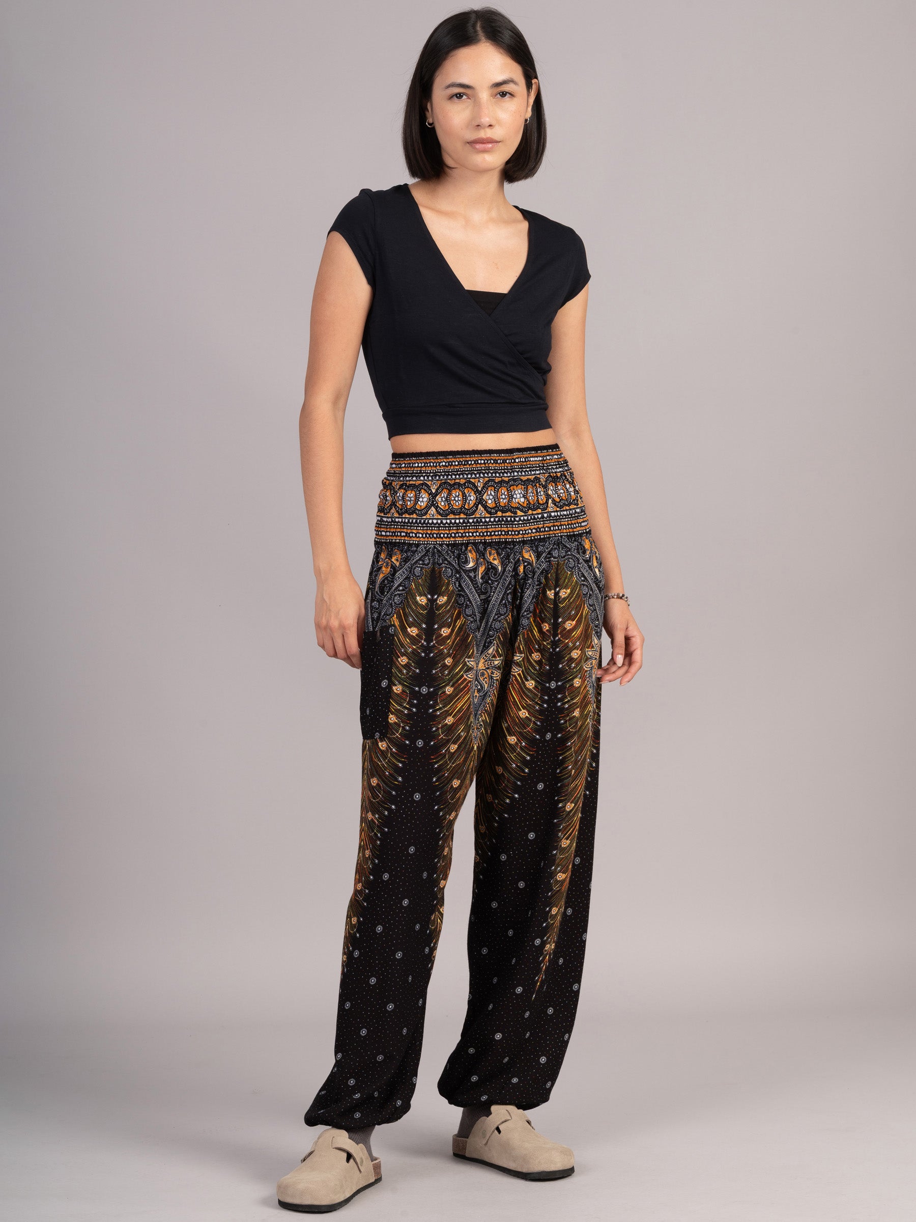 Harem Pants Original - Peacock High Crotch