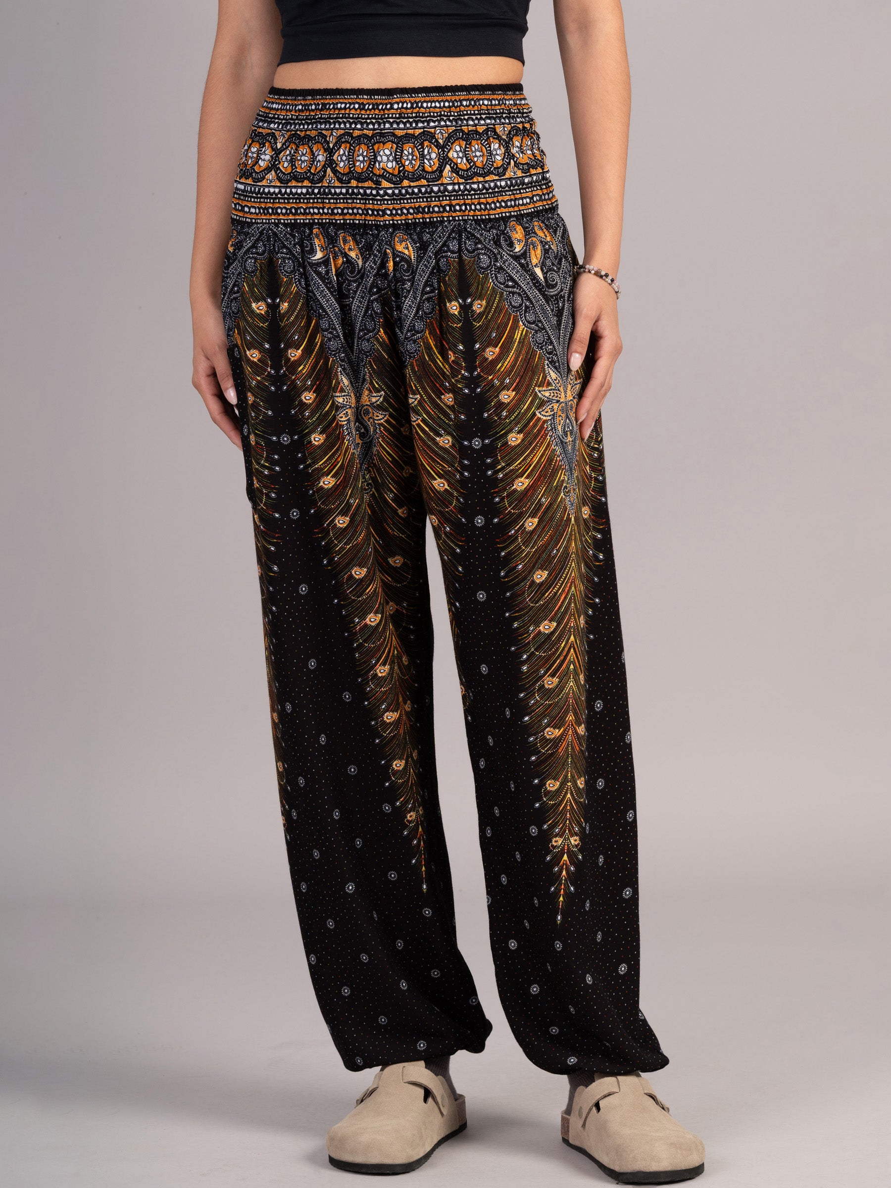 Harem Pants Original - Peacock High Crotch