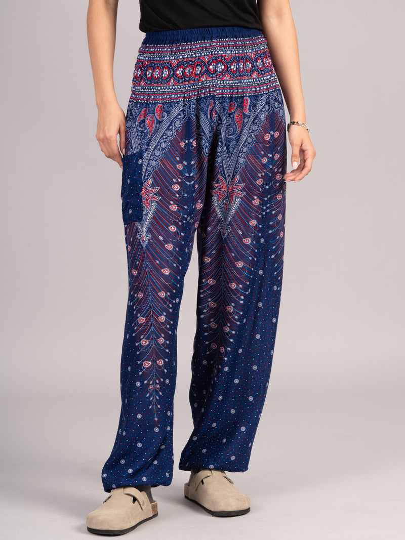 Harem Pants Original - Peacock High Crotch - Forgotten Tribes