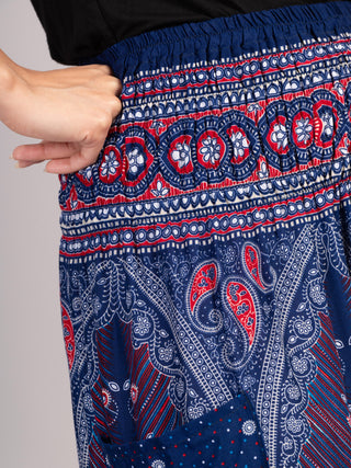 Harem Pants Original - Peacock High Crotch - Forgotten Tribes