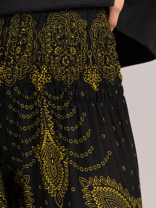 Feather Paisley Harem Pants - High Crotch - Forgotten Tribes