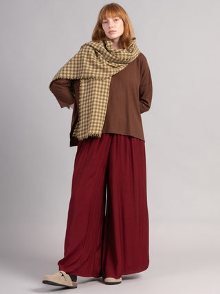 Nicobar - Fine Cotton Batiste Wide Leg Trousers - Forgotten Tribes