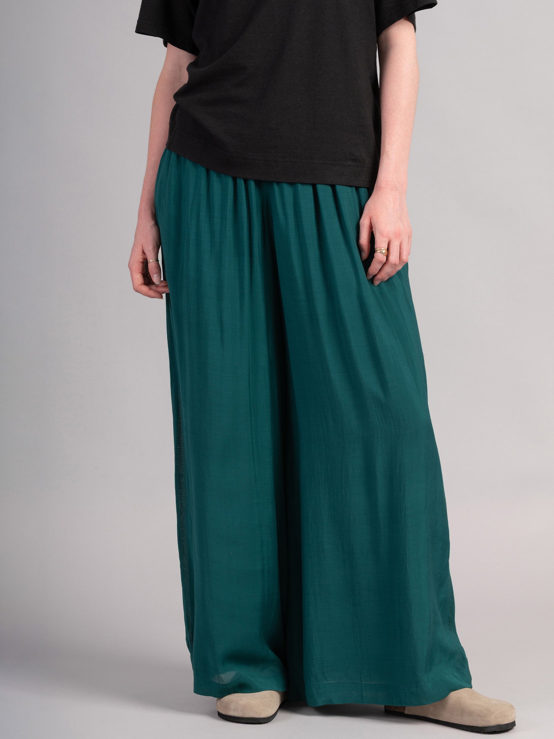 Nicobar - Fine Cotton Batiste Wide Leg Trousers - Forgotten Tribes