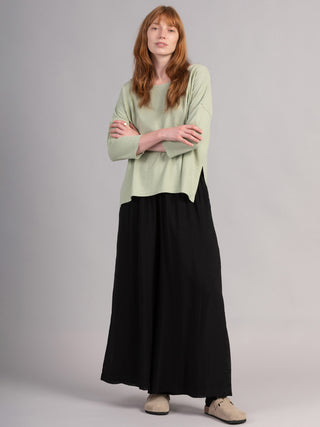 Heavyweight Hemp Organic Cotton Cropped Sleeve T-Shirt - Forgotten Tribes