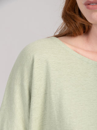 Heavyweight Hemp Organic Cotton Cropped Sleeve T-Shirt - Forgotten Tribes