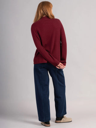 Iona - Merino Wool Bamboo Blend Sweater - Bright Green