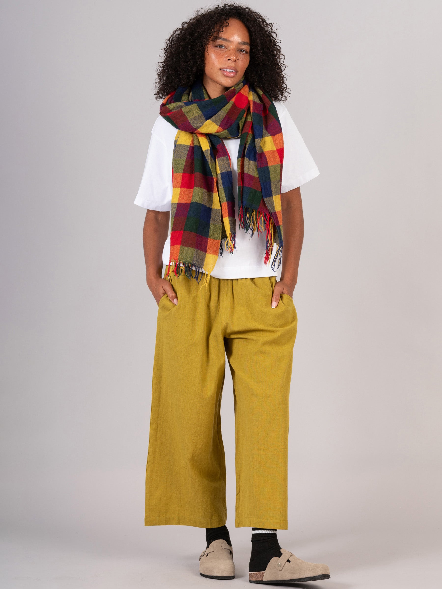 Boiled Wool Tartan Scarf - Forgotten Tribes