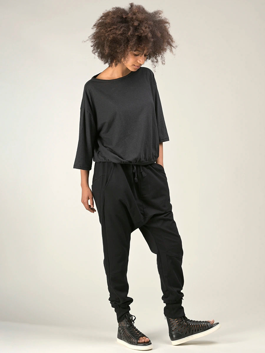 Pure Cotton Loose Hem Joggers with Back Pocket - Forgotten Tribes