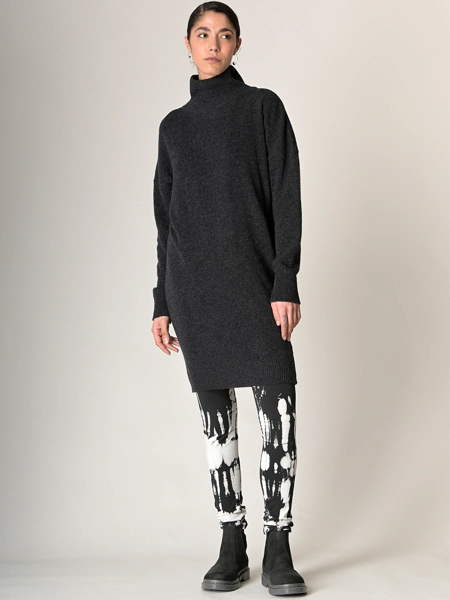 Pure Wool Oversized Turtle Neck Dress - Forgotten Tribes