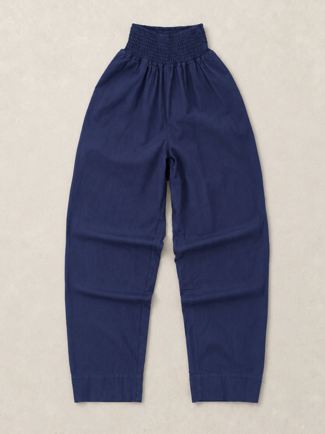 Rieu - Organic Cotton Trousers with Shirred Waist - Forgotten Tribes