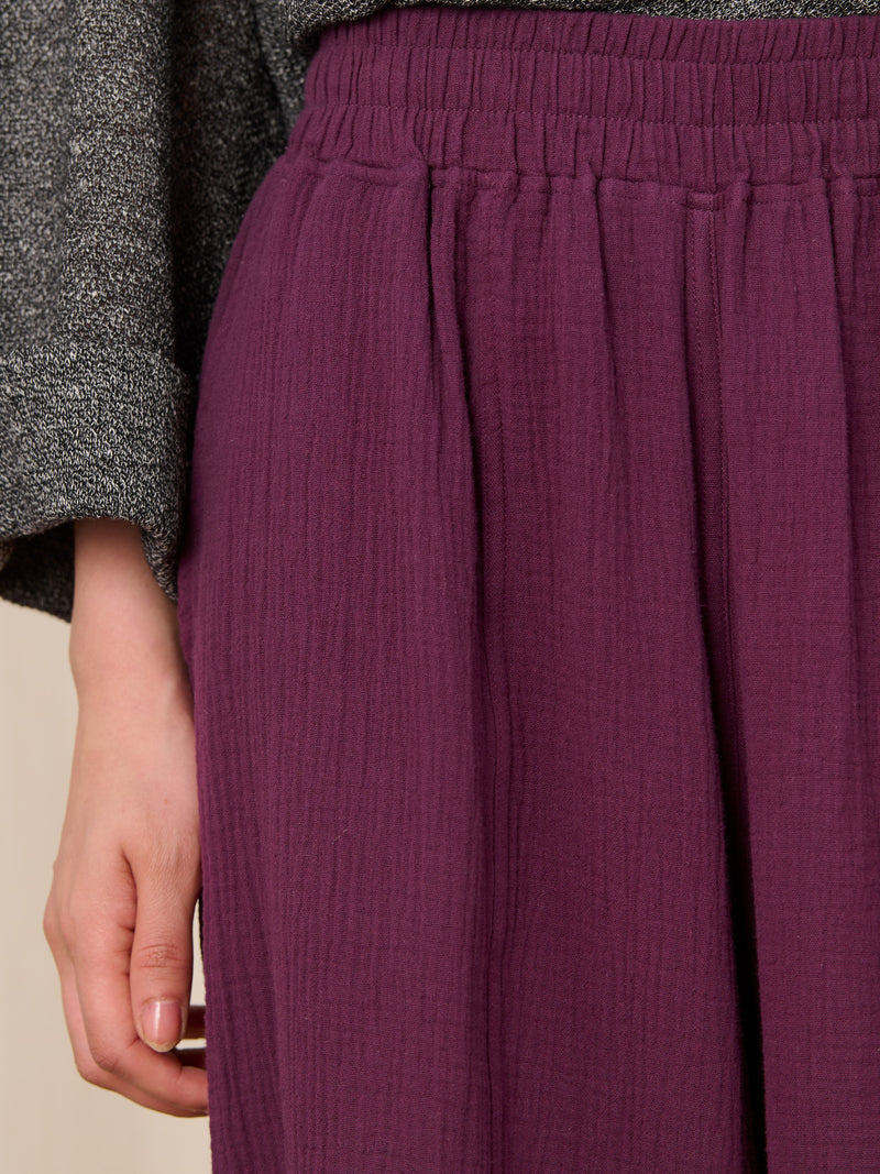 Rokko - Cotton Gauze Wide Leg Trousers - Forgotten Tribes