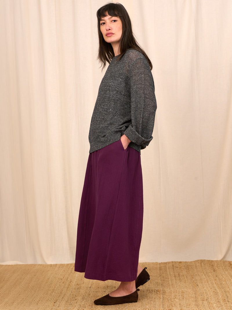 Rokko - Cotton Gauze Wide Leg Trousers - Forgotten Tribes